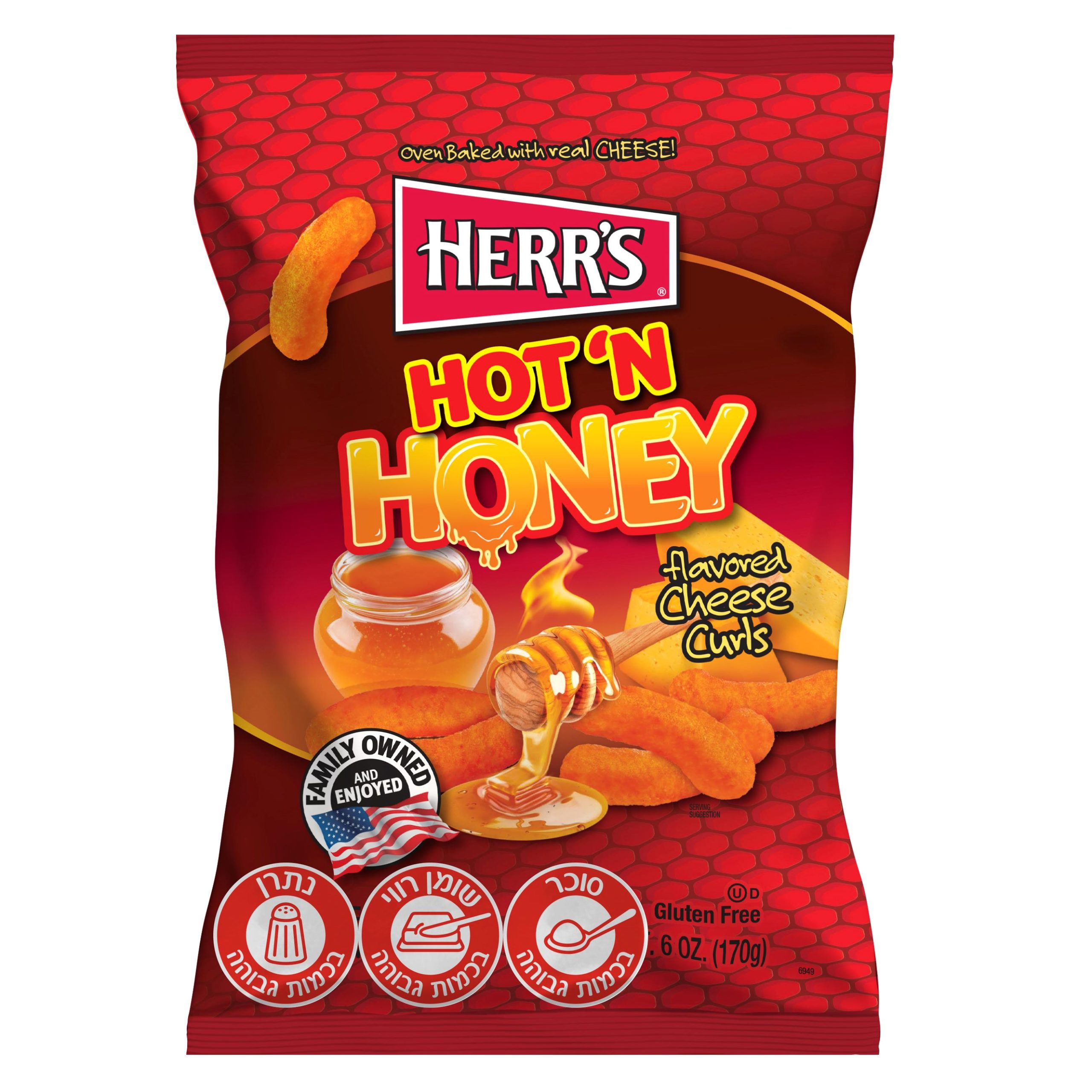 6949 Hot'N Honey Cheese Curls_red_sign